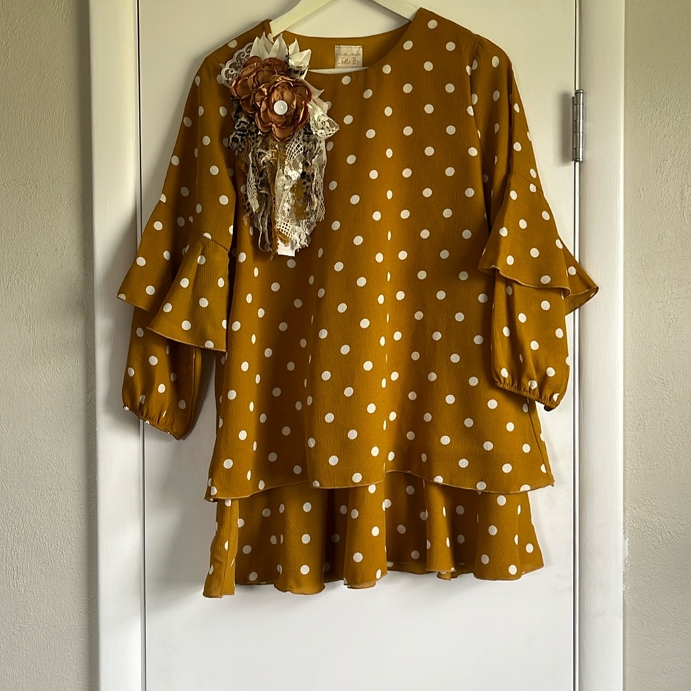 Zadie B’s Blouse & Flower Pin